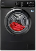 AEG Kompaktwaschmaschine, 6 kg, ProSense Serie 6000, Smart Sensor, B, Leise, Nachlegefunktion, Wasserschutz, 1200 U/min, Dunkelsilber