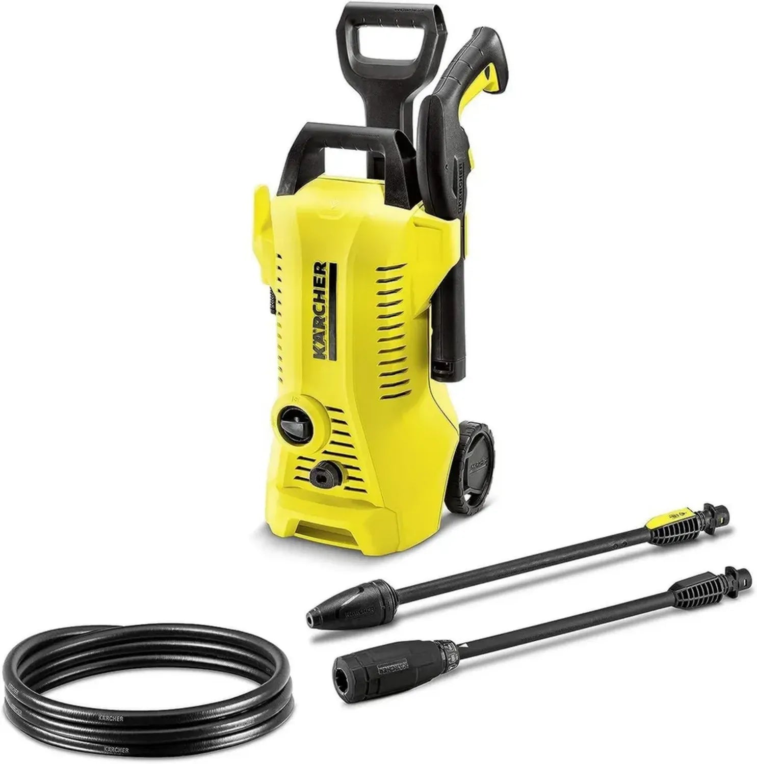 Kärcher K 2 Power Control Hochdruckreiniger mit App-Steuerung, ideal für Haus und Garten, Gelb