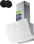 CIARRA 60 cm Schräge Dunstabzugshaube - 580 m³/h, A+ Effizienz, Touch-Steuerung & Aktivkohlefilter