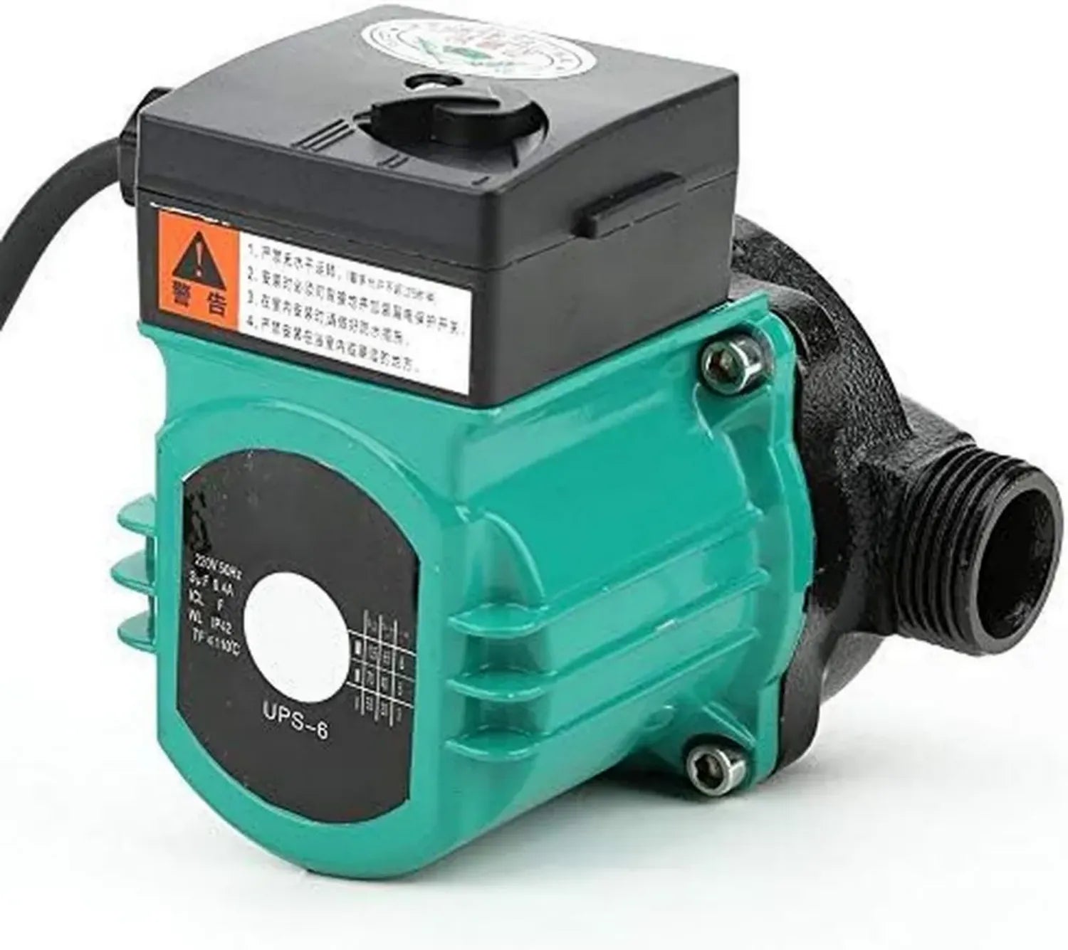 Energiesparende Heizungspumpe 220V 3/4 Zoll, Automatische Zirkulationspumpe mit einstellbaren Flussraten, Geräuscharme Pumpe für Heiz- und Brauchwassersysteme