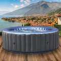 BRAST Aufblasbarer Whirlpool MSpa Bergen für 4-8 Personen, Ø180-224cm, Ganzjahres-Nutzung, Energiesparend mit Massagefunktion