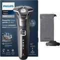 PHILIPS Rasierer Series 5000 – Elektrischer Nass- und Trockenrasierer mit Trimmer, Tasche und Ladestation