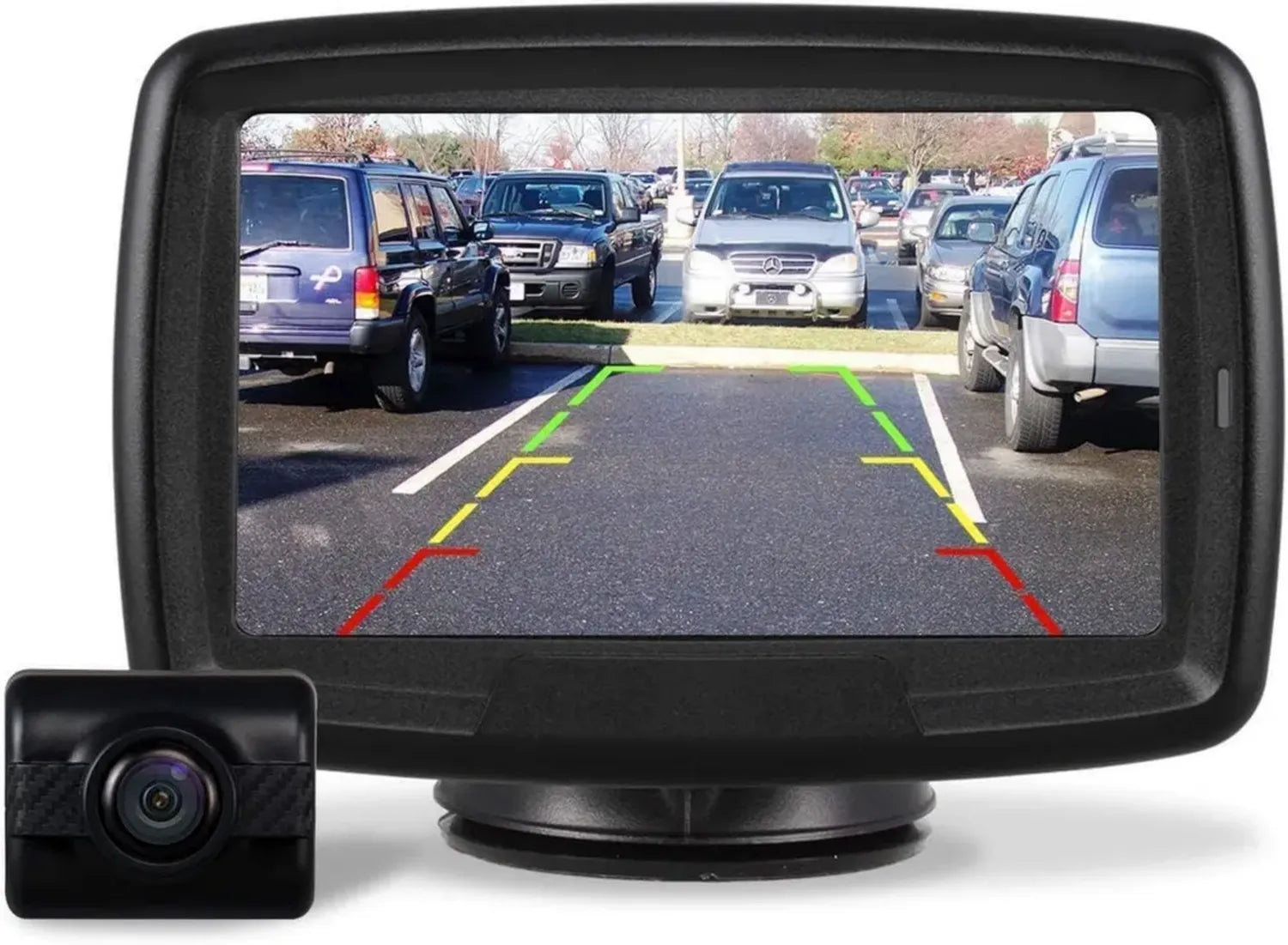 AUTO-VOX TD2 Funk-Rückfahrkamera Set mit 4.3' LCD-Monitor, Kabellose Einparkhilfe, IP68 wasserdicht, Nachtsicht-Funktion