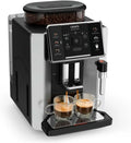 Krups Kaffeemaschine mit Mahlwerk Sensation EA910E10, 1450 W, Silber