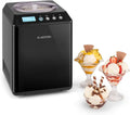Klarstein Eismaschine 2,5L, LED-Display, Timer, Edelstahl, Schwarz