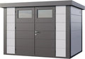 Telluria Eleganto Stahl Gartenhaus mit Doppeltür, 7,1 m²
