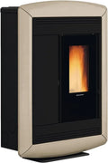 La Nordica-Extraflame Pelletofen Souvenir Lux Evo Grau 10,2 kW für Heizung von bis zu 2 Räumen